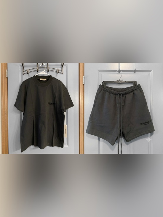 Fear of God Other - NWT Fear of God Essentials Black T-Shirt & Shorts Matching Set